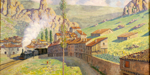 image for: Darío de Regoyos - Pancorbo: el tren que passa - 1901