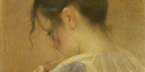 image for: Laureà Barrau - Retrat de Maria Baster i Robert - Cap a 1900