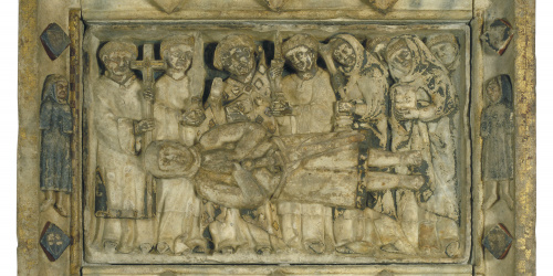 image for: Anònim. Catalunya - Làpida sepulcral de Ramon d'Urtx (mort el 1297) - Últim quart del segle XIII