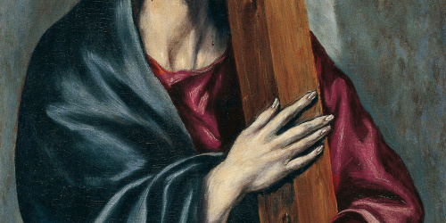 image for: Doménikos Theotokópoulos (El Greco) - Crist amb la Creu - Entre 1590-1595