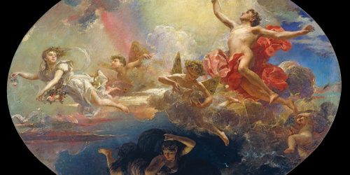 image for: Antoni Caba - El triomf del Dia sobre la Nit precedit de l'Aurora - 1882