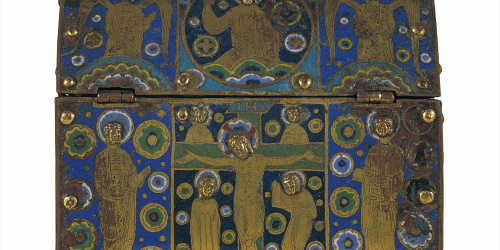 image for: Anònim - Arqueta: Crucifixió - Llemotges, cap a 1210-1220