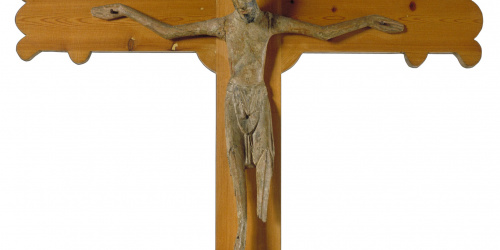 image for: Anònim - Crist de Santa Maria de Taüll - Segle XII (creu actual moderna)