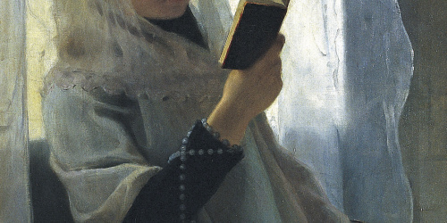 image for: Joan Llimona - Lectura - 1891