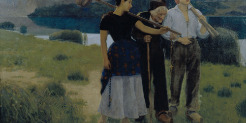 image for: Joan Llimona - Tornant del tros - 1896