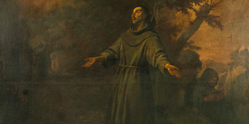 image for: Antoni Viladomat - Sant Francesc rep els estigmes - Cap a 1729-1733