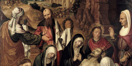 image for: Paolo da San Leocadio - Plany sobre Crist mort - Cap a 1507