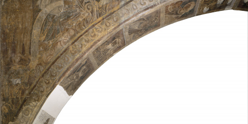image for: Mestre de la sala capitular de Sixena - Déu mostra el Paradís a Adam i Eva, de la sala capitular de Sixena - Entre 1196-1200