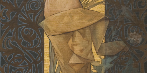 image for: Alexandre de Riquer - Figura femenina amb una fiola a la mà - 1887