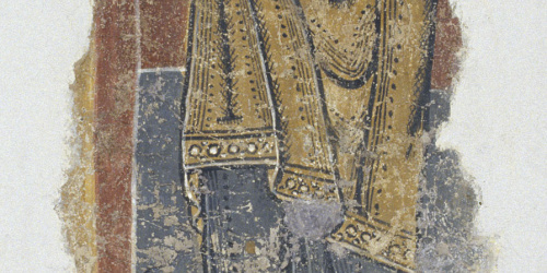image for: Mestre del Judici Final - Figura amb un vas de Santa Maria de Taüll - Després de 1123