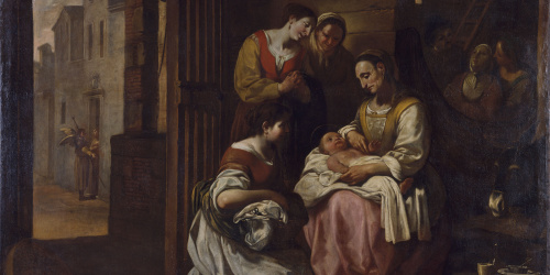 image for: Antoni Viladomat - Naixement de sant Francesc - Cap a 1729-1733