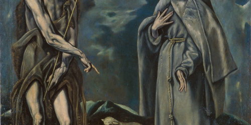 image for: Doménikos Theotokópoulos (El Greco) - Sant Joan Baptista i sant Francesc d&#039;Assís - Finals del segle XVI – inicis del segle XVII