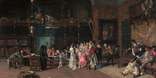 Marià Fortuny - La vicaria - Roma 1868-1869. París 1870 image for: Marià Fortuny - La vicaria - Roma 1868-1869. París 1870