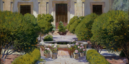 image for: Santiago Rusiñol - Claustre de Georges Sand - Mallorca, 1905
