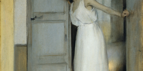 image for: Ramon Casas - Estudi d&#039;estiu o Primero pasarás sobre mi cadáver - 1893