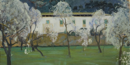image for: Santiago Rusiñol - Masia blanca (Bunyola, Mallorca) - Mallorca, 1902