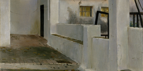 image for: Santiago Rusiñol - Galeria blanca - Sitges, 1892