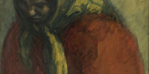 image for: Isidre Nonell - Gitana amb mocador al cap - Barcelona, 1904