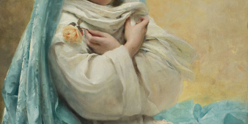 image for: Josep Maria Tamburini - Rosa mística - Cap a 1891