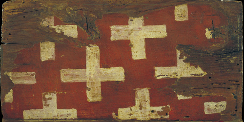 image for: Anònim. Catalunya - Tauleta d&#039;enteixinat amb creus, emblema dels Cruïlles - Primer quart del segle XIV