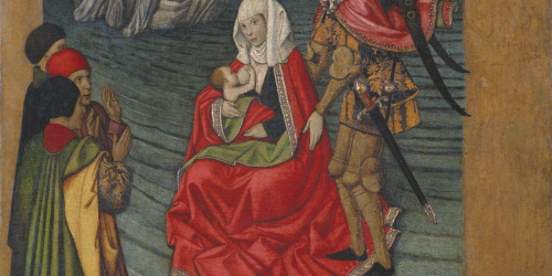 image for: Jaume Huguet - Miracle del mont Saint-Michel - Cap a 1455-1460