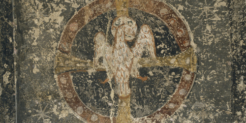 image for: Tercer Mestre de Sorpe - Esperit Sant sobre la creu i dins un clipeus de Sorpe - Mitjan segle XII
