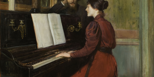 image for: Santiago Rusiñol - Una romança - París, 1894