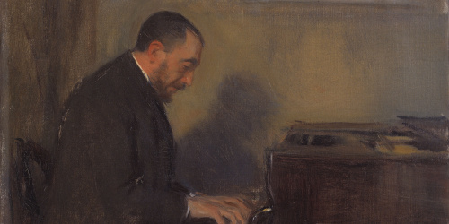 image for: Ramon Casas - Retrat del pianista Carles G. Vidiella (1856-1915) - 1892