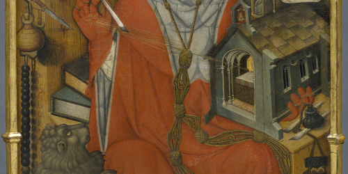 image for: Jaume Ferrer - Sant Jeroni en el seu estudi - Cap a 1450