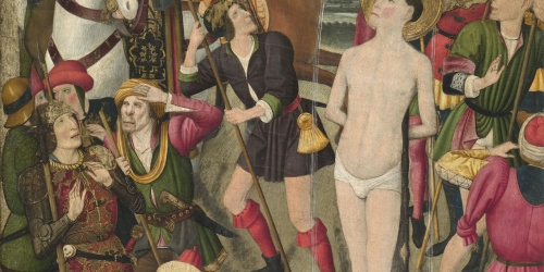 image for: Jaume Huguet - Sant Vicenç a la foguera - Cap a 1455-1460