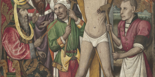 image for: Jaume Huguet - Sant Vicenç a l'eculi - Cap a 1455-1460