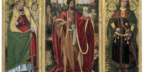image for: Miguel Ximénez - Sant Joan Baptista; Sant Fabià i Sant Sebastià - 1494