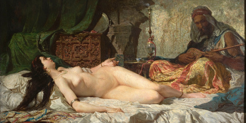 image for: Marià Fortuny - L&#039;odalisca - Roma, 1861