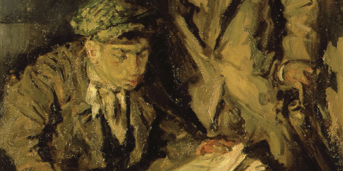 image for: Francesc Gimeno - Llegint el diari - Barcelona, 1916