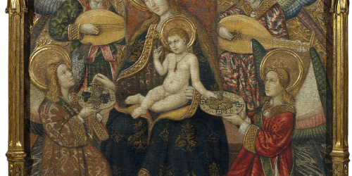 image for: Pere Garcia de Benavarri - Mare de Déu i àngels - Cap a 1470 [?]