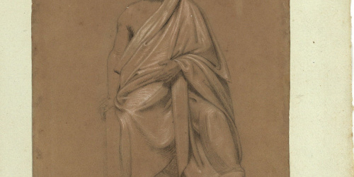image for: Marià Fortuny - Estudi acadèmic de figura masculina - Cap a 1856-1858