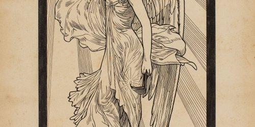image for: Alexandre de Riquer - Recordatori de Leonor Oñós, mare del pintor Apel·les Mestres - 1904