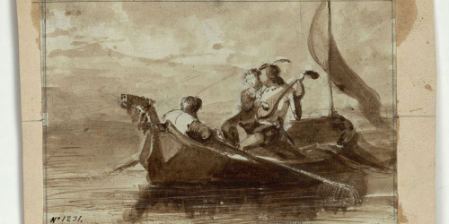 image for: Marià Fortuny - Serenata a les llacunes - 1856