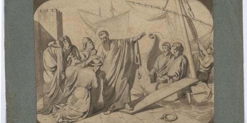image for: Marià Fortuny - Sant Pau, a punt d&#039;embarcar, acomiadant-se - Cap a 1855-1856