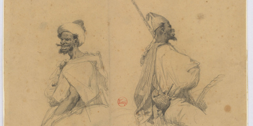 image for: Marià Fortuny - Guerrers marroquins - 1860
