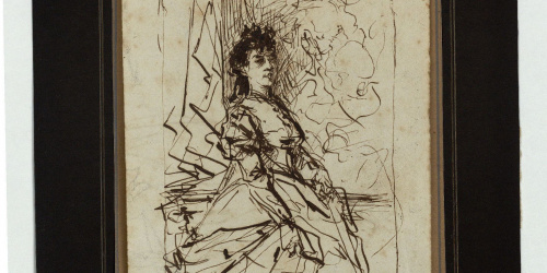 image for: Marià Fortuny - Retrat femení - Cap a 1856-1858