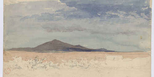 image for: Marià Fortuny - Paisatge marroquí. Estudi per al quadre «La batalla de Tetuan» - Cap a 1860-1862