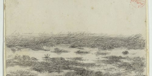 image for: Marià Fortuny - Lagunas delante las trincheras - Cap a 1860