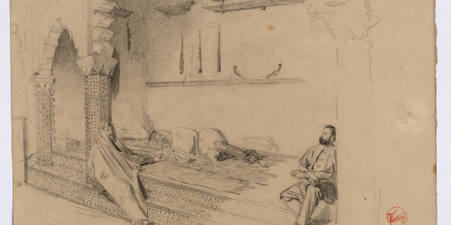 image for: Marià Fortuny - La migdiada - 1860