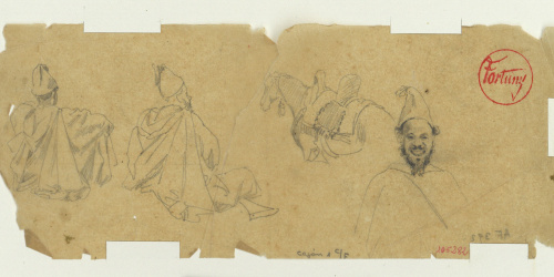 image for: Marià Fortuny - Calc de marroquins i cavall - Cap a 1860-1862