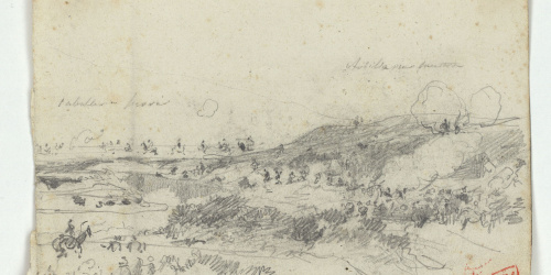 image for: Marià Fortuny - Estudi per al quadre «La batalla de Tetuan» - Cap a 1860