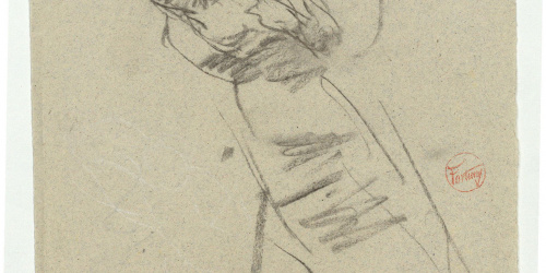 image for: Marià Fortuny - Estudi per al quadre «El jardí dels poetes» - Cap a 1871