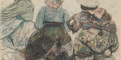 image for: Darío de Regoyos - Dones gallegues - 1892