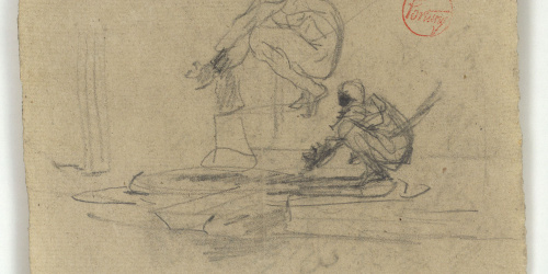 image for: Marià Fortuny - Estudi per al quadre «El tribunal de l&#039;Alhambra» - Cap a 1871