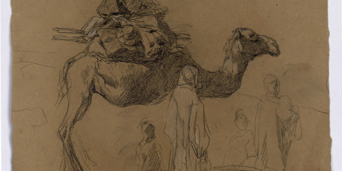 image for: Marià Fortuny - Cameller marroquí i altres figures - Cap a 1860-1862